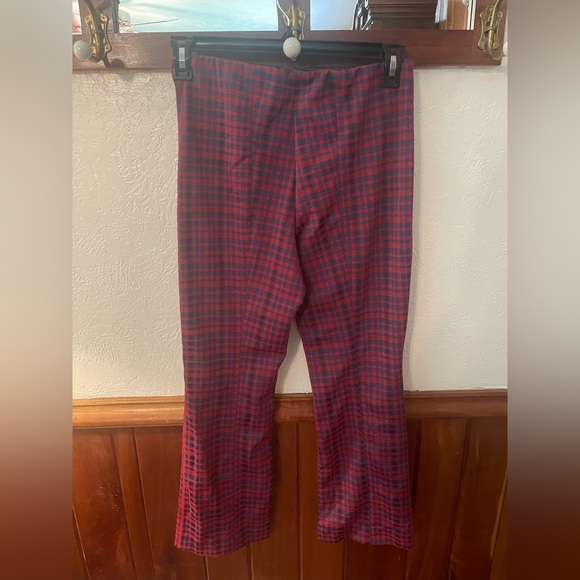 Maeve by anthropologie Checkered Flare Pants Size Small - Picture 3 of 4